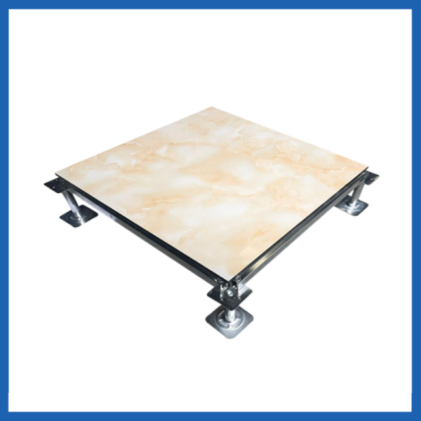 Ceramic anti-static floor processing